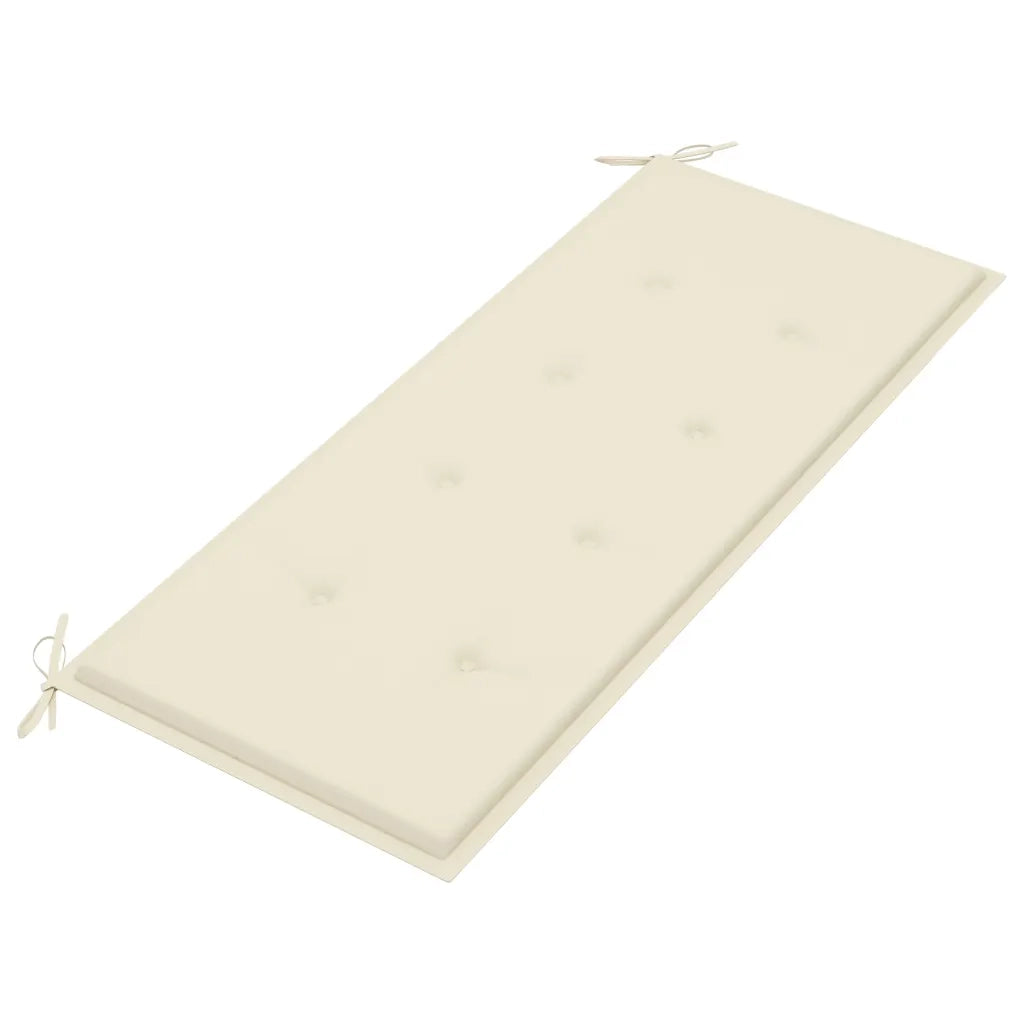 Panca da Giardino Pieghevole con Cuscino 118 cm in BambÃ¹ cod mxl 75649