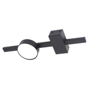 Faretto soffitto nero rotondo barra GX53 10W Polux