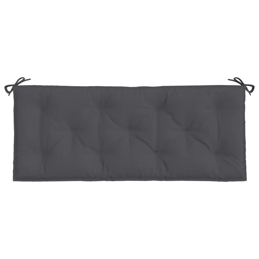 Cuscini Panca Giardino 2pz Antracite 120x50x7 cm Tessuto Oxford 361678