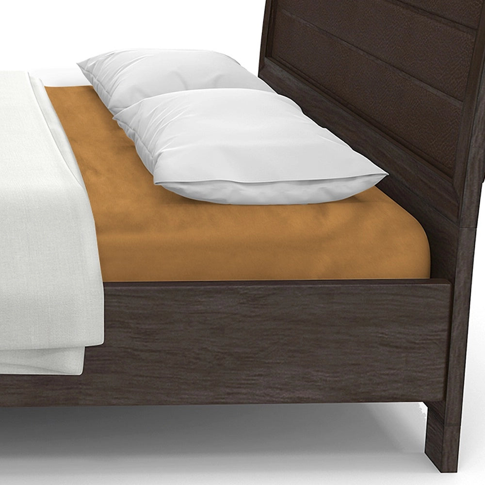 Lenzuolo letto sotto con angoli 100% puro cotone Made in Italy tinta unita Vaniglia - 1 Piazza e mezza