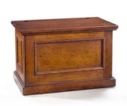Cassapanca bifacciale in legno arte povera tinta noce l.78 x p.47 h.51 (2133) - Mobili 2G