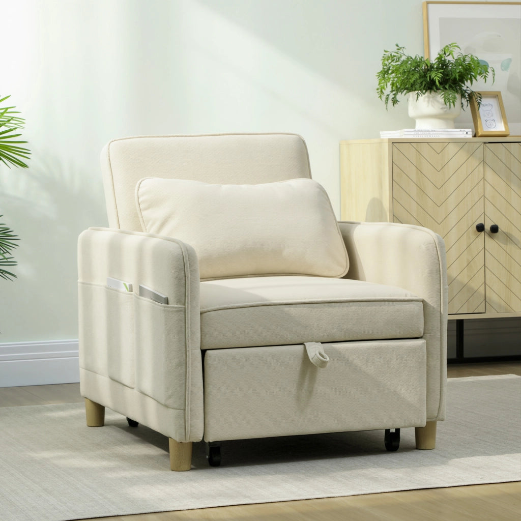 Poltrona letto 3 in 1 ¨C zephmum ¨C beige 90x200