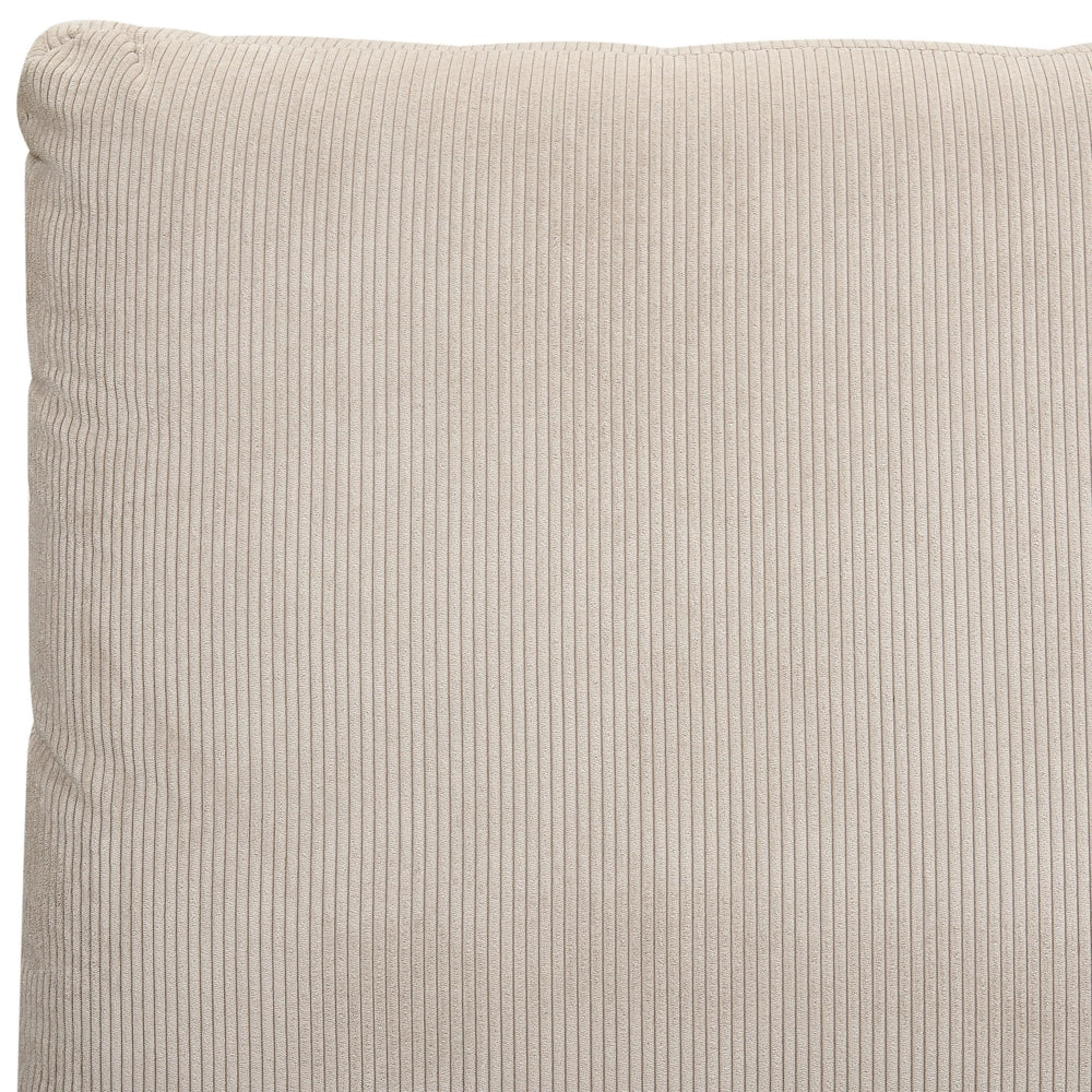 Letto imbottito moderno in velluto a coste grigio talpa 140 x 200 cm moderno elegante