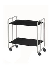 Carrello da cucina pieghevole grigio con ruote BAUHAUS 2 ripiani