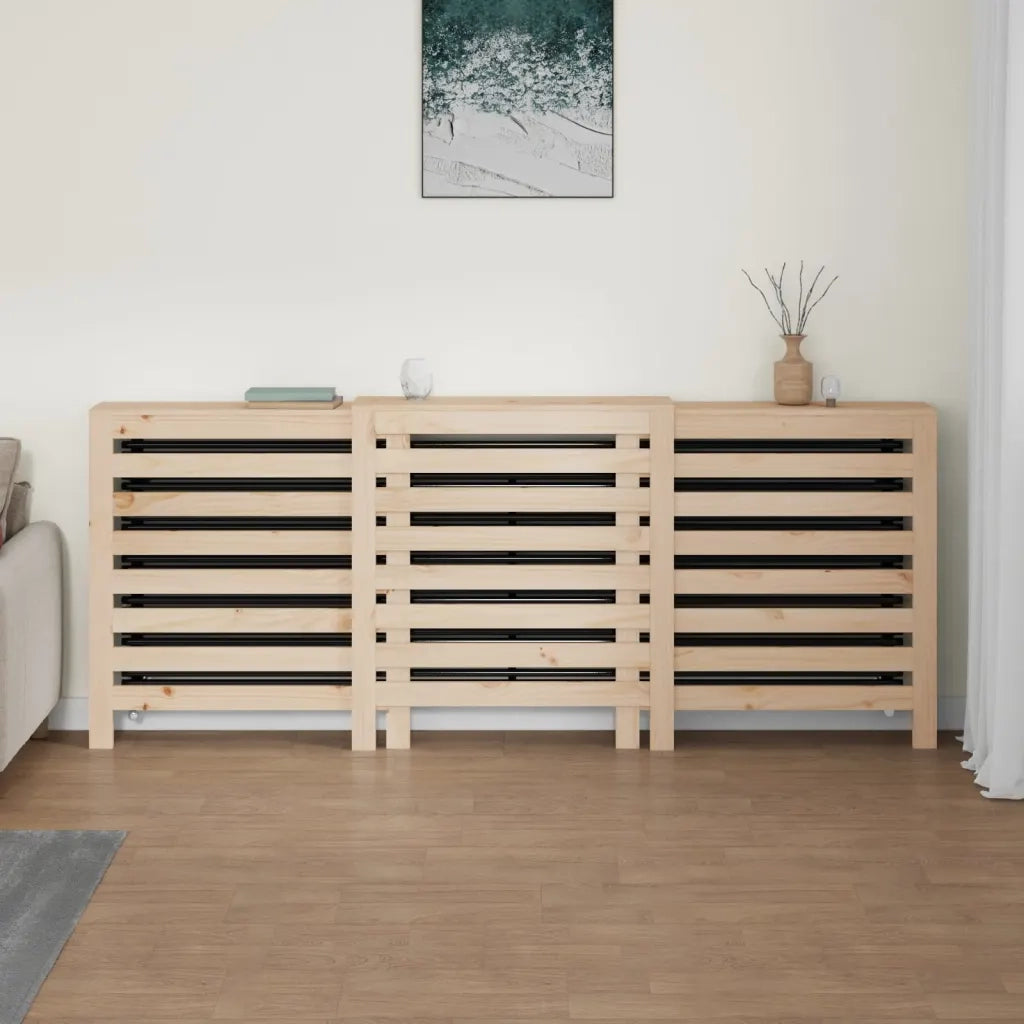 Copertura Termosifone 210x21x85 cm in Legno Massello di Pino 822611