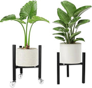 Stand di piante regolabile con ruote - Decorazione moderna - Per interni ed esterni