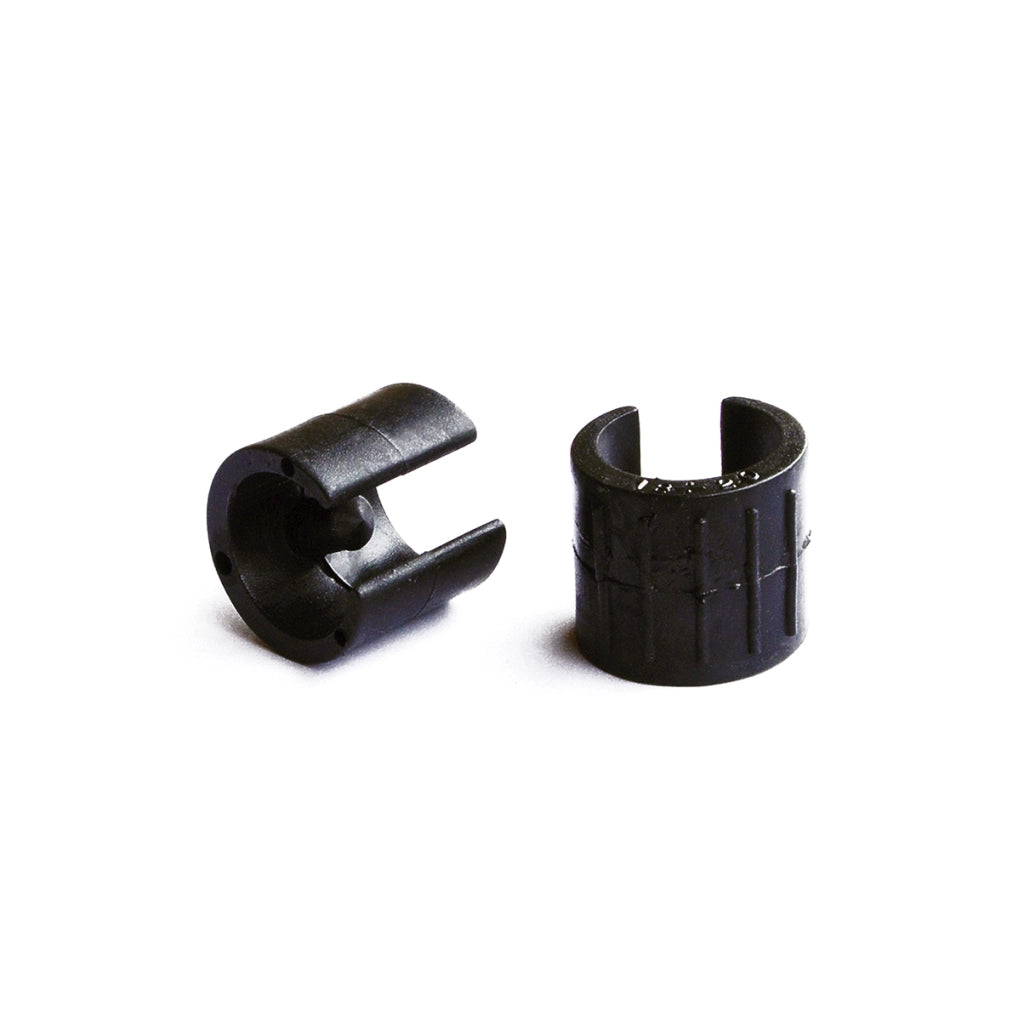 Sottopiede a pinza nero Ã˜ 18 - 20 mm. con perno 8 pz.