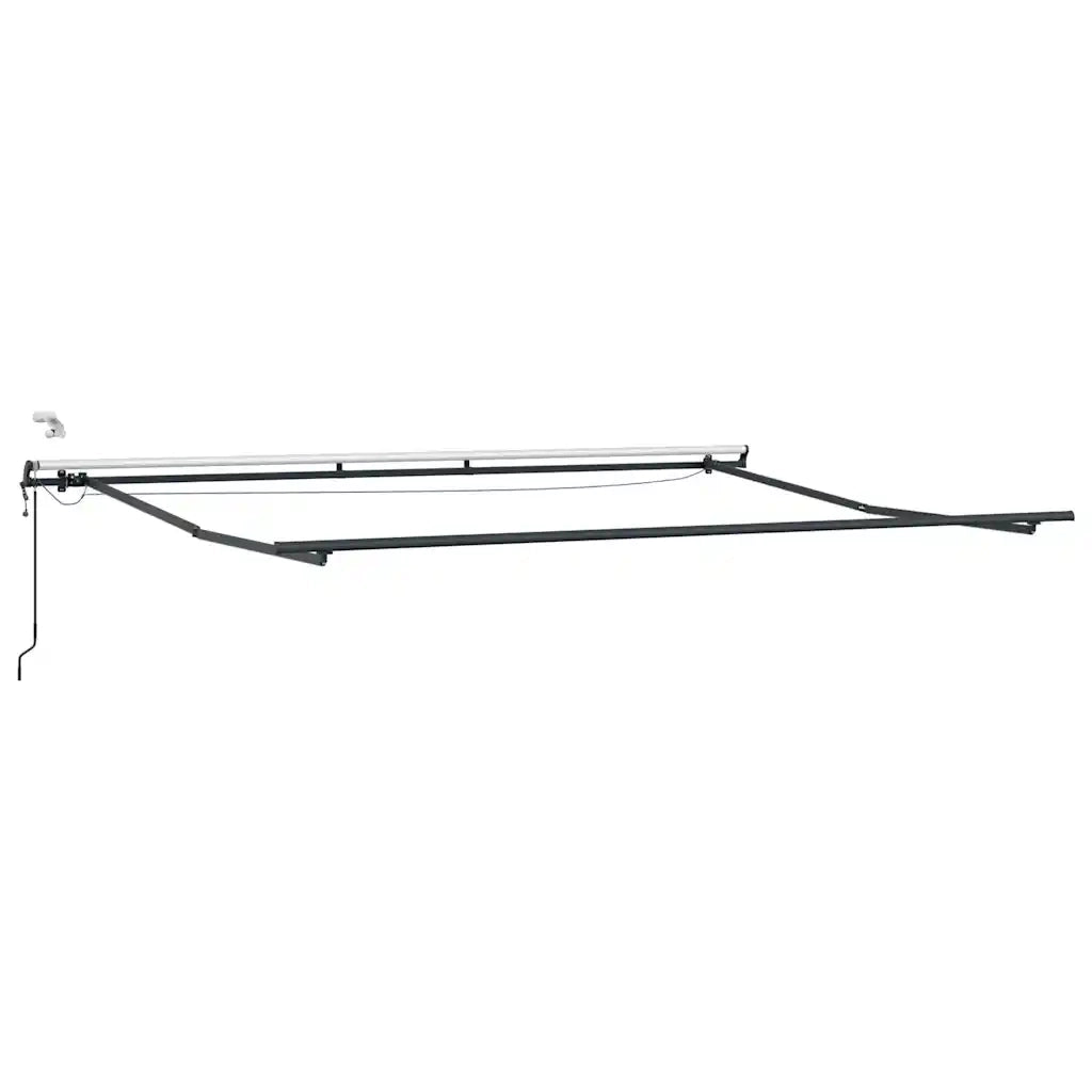 vidaXL Tenda da Sole Retrattile Automatica con LED Marrone 500x300 cm
