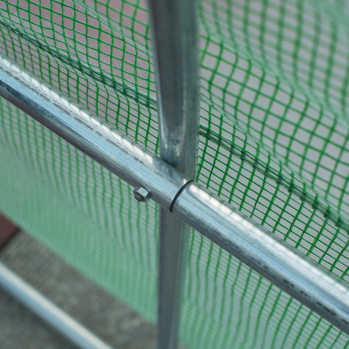 Serra da Giardino 8x3x2m Tubi in Acciaio  Verde