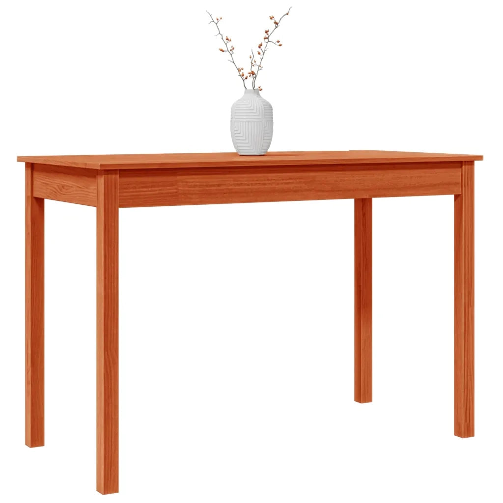 Tavolo da Pranzo Marrone Cera 110x55x75 cm Legno Massello Pino 844467