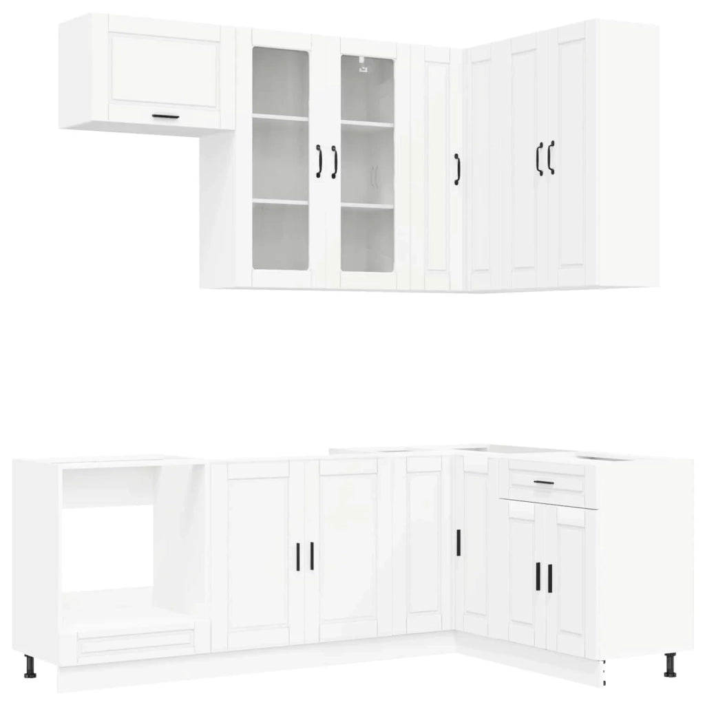Unità Cucina PORTO 8 pcs Bianco Legno ingegnerizzato 3438497