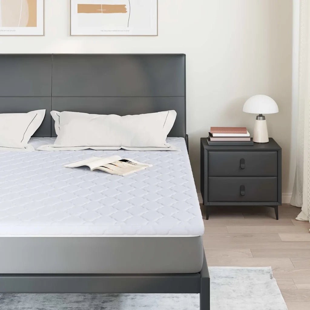 vidaXL Guanciali per materassi Bianco 200 x 200 cm Schiuma PU