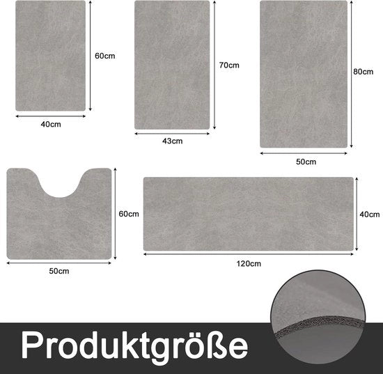 Pavimento antiscivolo assorbente da bagno lavabile 40 x 60 cm asciugamento rapido pavimento da doccia