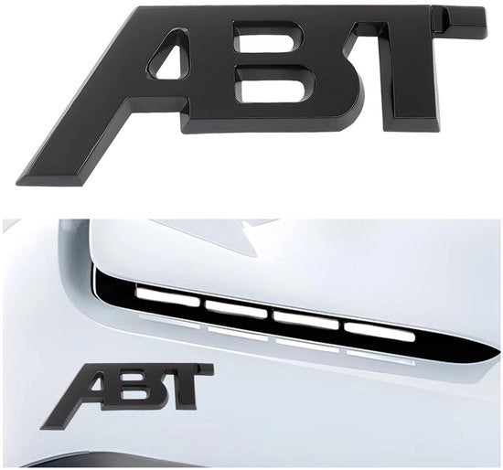 Etichetta per Auto 3D - ABT-badge - Materiale Metallico - Accessori Auto - Universale - 8,2 x 3,2 cm - Badge per Auto