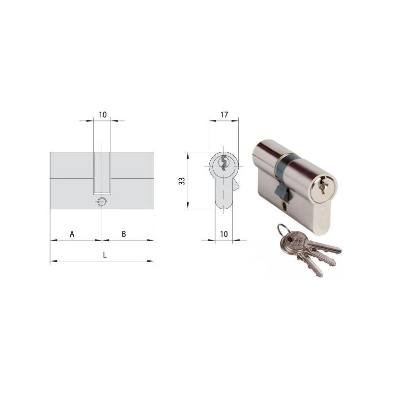 Cilindro Inf. 59,0-29,5-29,5 Ka N0G300-07-0 Cisa