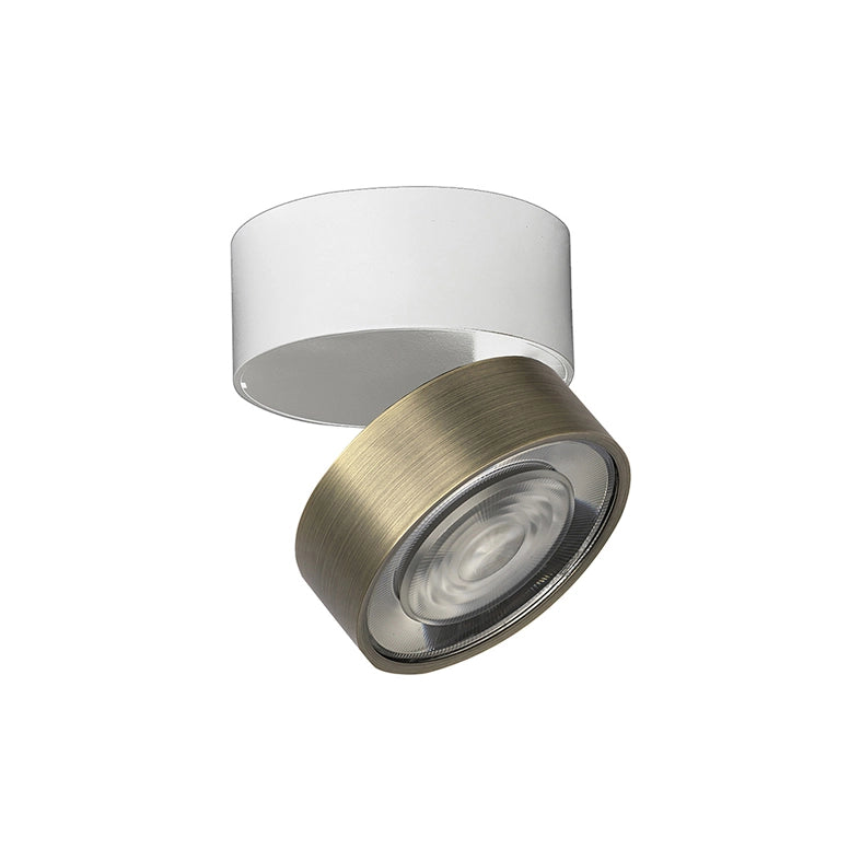Hole Applique/Plafoniera LED 7W 3000K CRI90 38° IP20 Bronzo - Rossini Group | Illuminazione da parete o soffitto orientabile di design