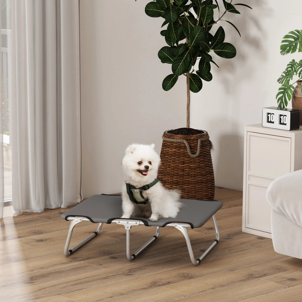 Brandina Pieghevole per Cani ¨C zephmum ¨C Grigio, Metallo e Tessuto Oxford, 71x58x20 cm