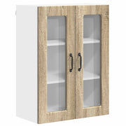 Mobile da cucina moderno a parete con ripiani 60 x 31 x 80 cm realizzato in legno composito di rovere Sonoma 02_0054430