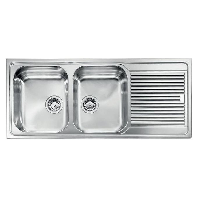 CM Zenith 116x50 2V Lavello ad incasso Rettangolare Acciaio inossidabile