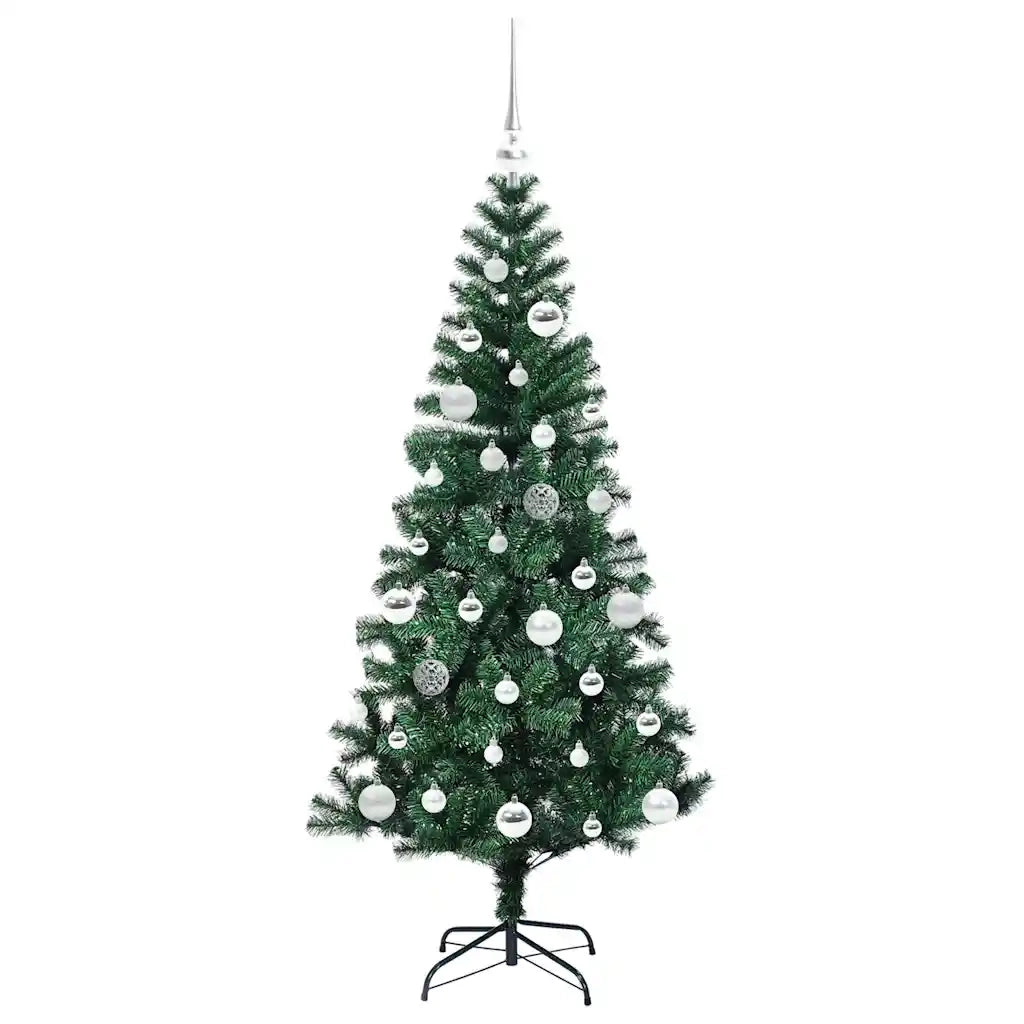 Albero di Natale | Decorazioni natalizie artificiale con luci integrate Verde 150 cm