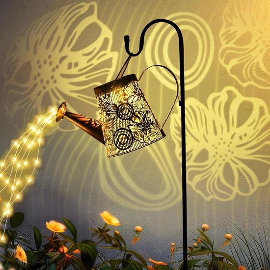Illuminazione esterna a energia solare - Decorazione esterna - Lampada da giardino acqua resistente con supporto per sentieri erbosi