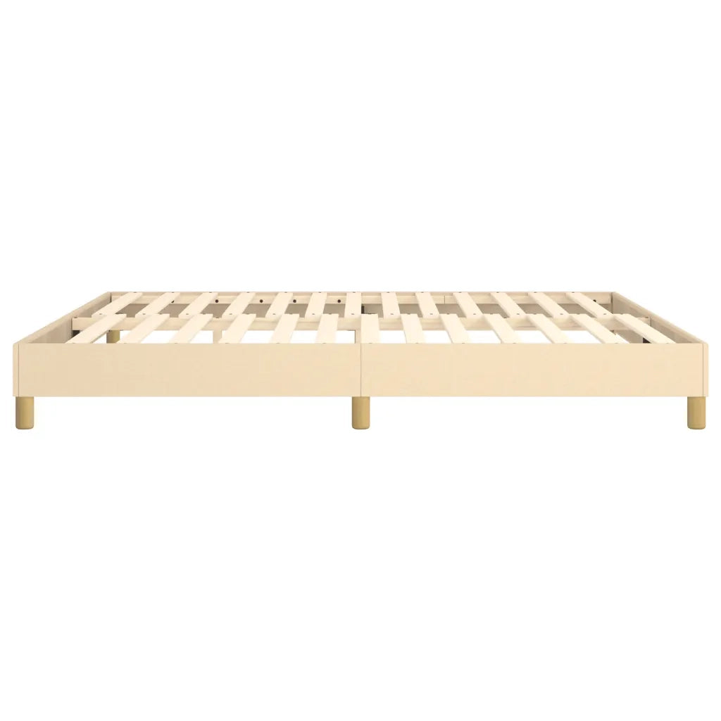Struttura Letto a Rete a Molle Crema 180x200 cm in Tessuto 3120635