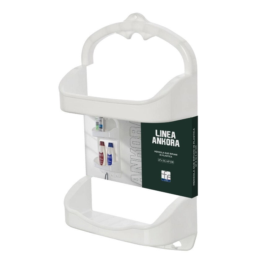 MENSOLA PER DOCCIA ANKORA 27X12XH47CM BIANCA