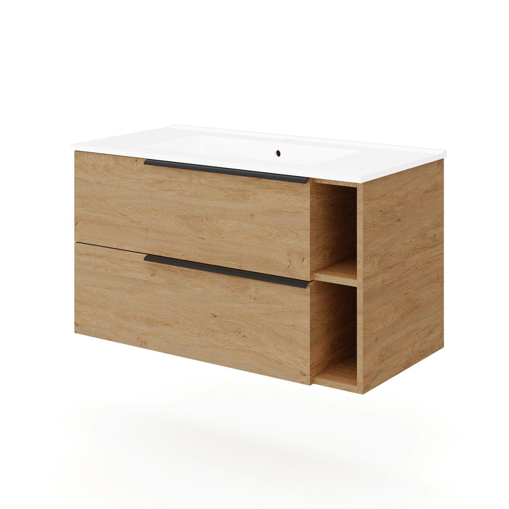 Base sospesa con cassetti cm 100 mod. LOFT - Rovere Naturale
