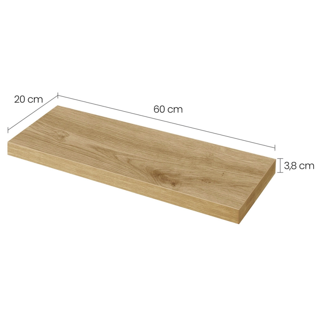 Mensola da parete Artisan 60cm in Rovere e Metallo