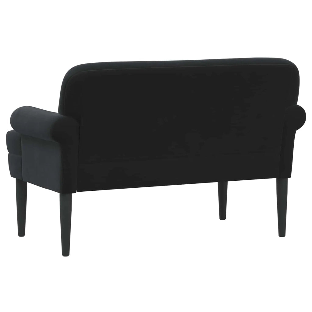Loveseat con bottoni imbottiti Nero 120 x 66 x 78 cm 42041834