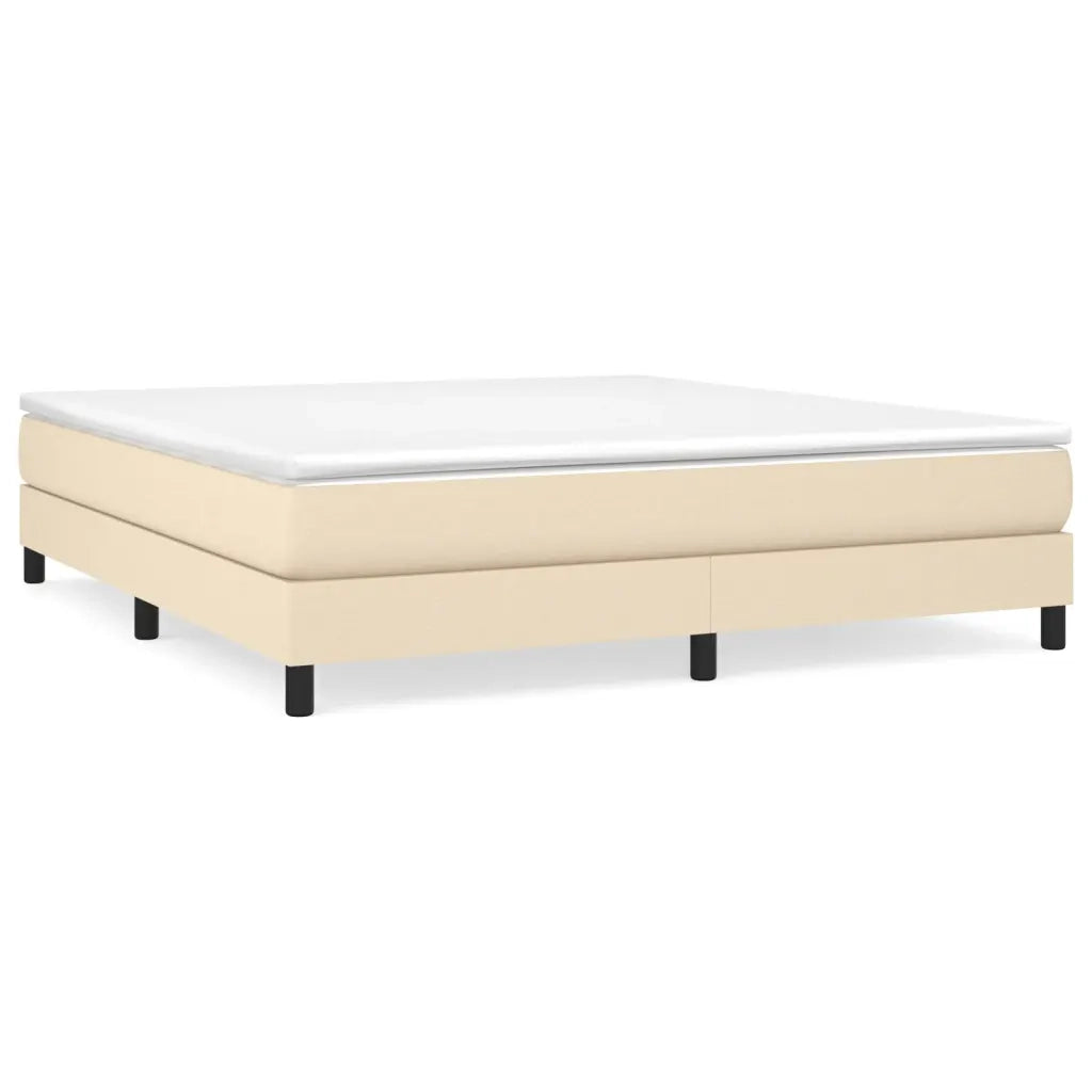 Giroletto a Molle con Materasso Crema 180x200 cm in Tessuto 3144098