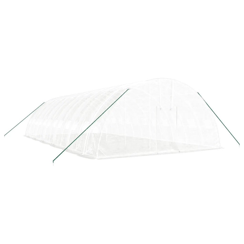 Serra con Telaio in Acciaio Bianco 72 m² 12x6x2,85 m 3188120