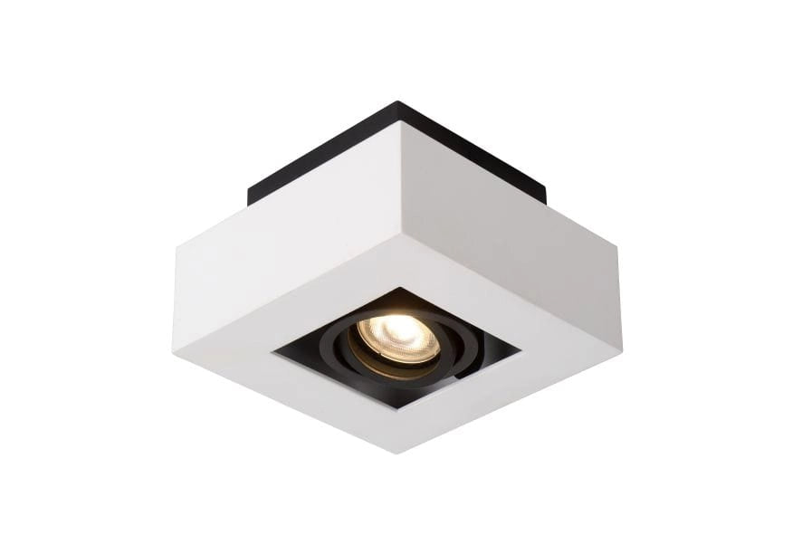 Lucide XIRAX spot quadrato bianco GU10 5W dimmerabile