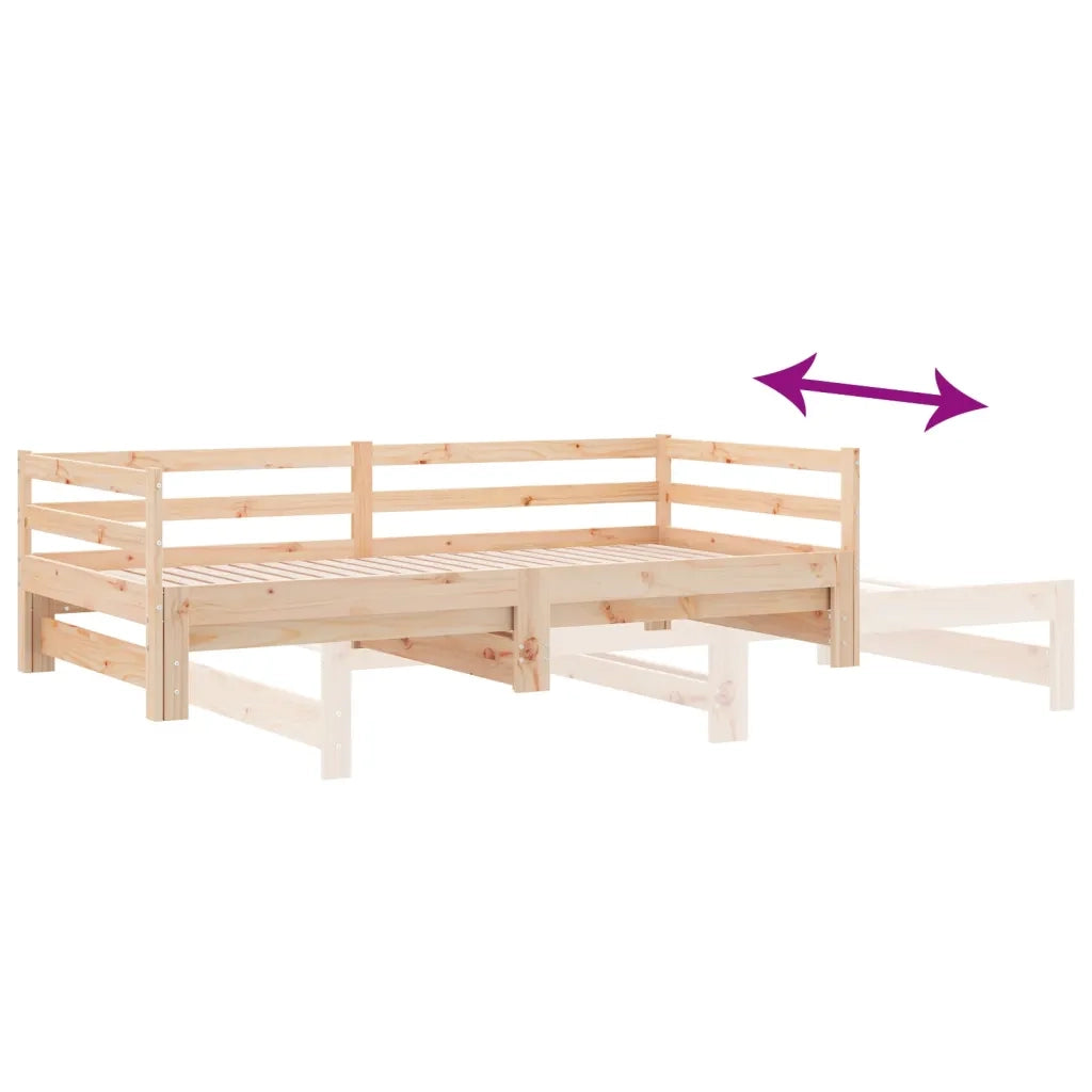Lettino Estraibile senza Materasso-Struttura Letto 80x200 cm
