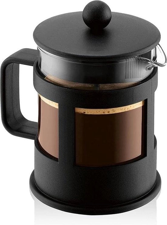Macchina per caffè a stantuffo 05 Liter Nero - Caffettiera con filtro a stantuffo in acciaio inossidabile