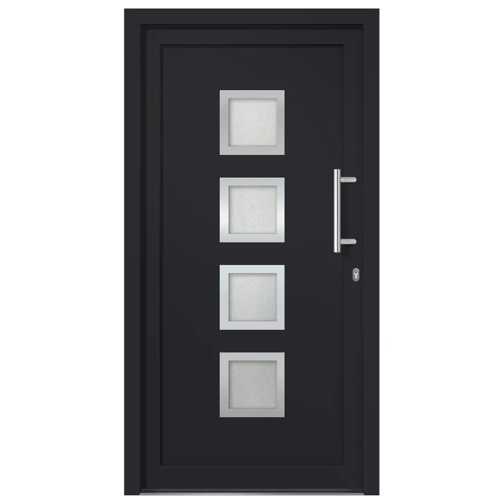 Porta di Ingresso Antracite 88x200 cm 279193