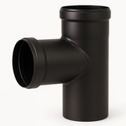Raccordo t scarico fumi stufa pellet 90° diametro 80 mm spessore 1,2 mm