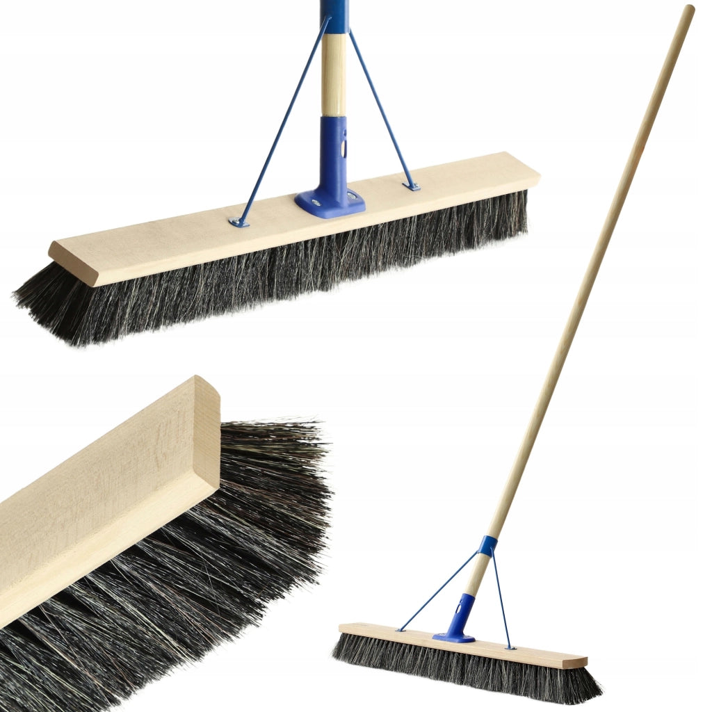 Scopa universale KADAX per esterni, 80 cm, con manico, per giardino.