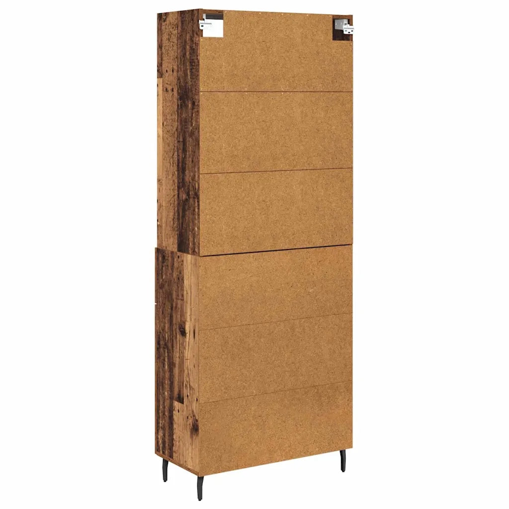 Credenza con cassetto Legno vecchio 69,5 x 34 x 180 cm