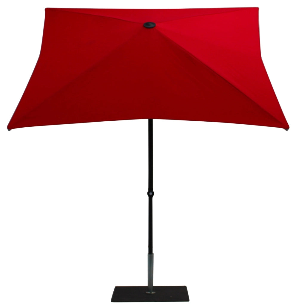 Ombrellone da Giardino 2x2 m Palo Ø38 mm in Alluminio Tessuto Poliestere Trend Rosso
