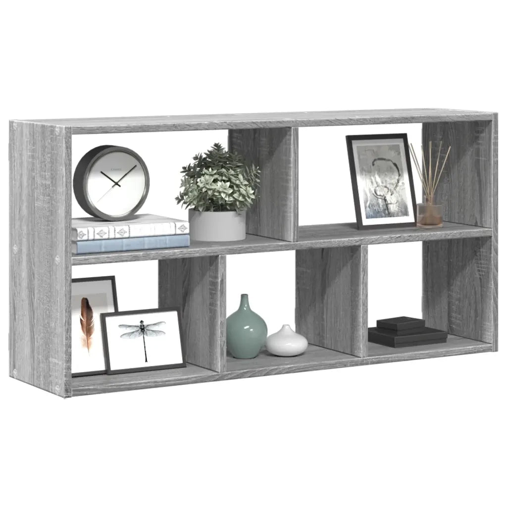 vidaXL Scaffale a Muro Grigio Sonoma 100x25x50 cm in Legno Multistrato