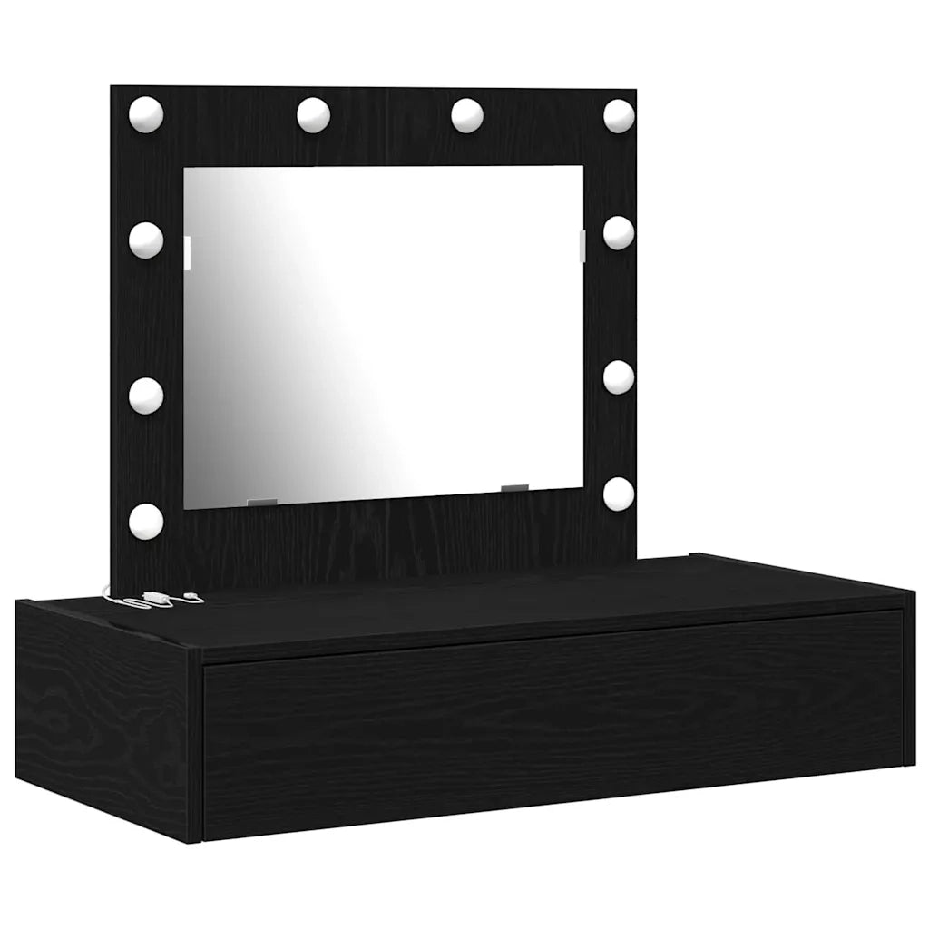 Tavolo da Trucco Nero 83 x 40 x 70 cm Legno multistrato 865227