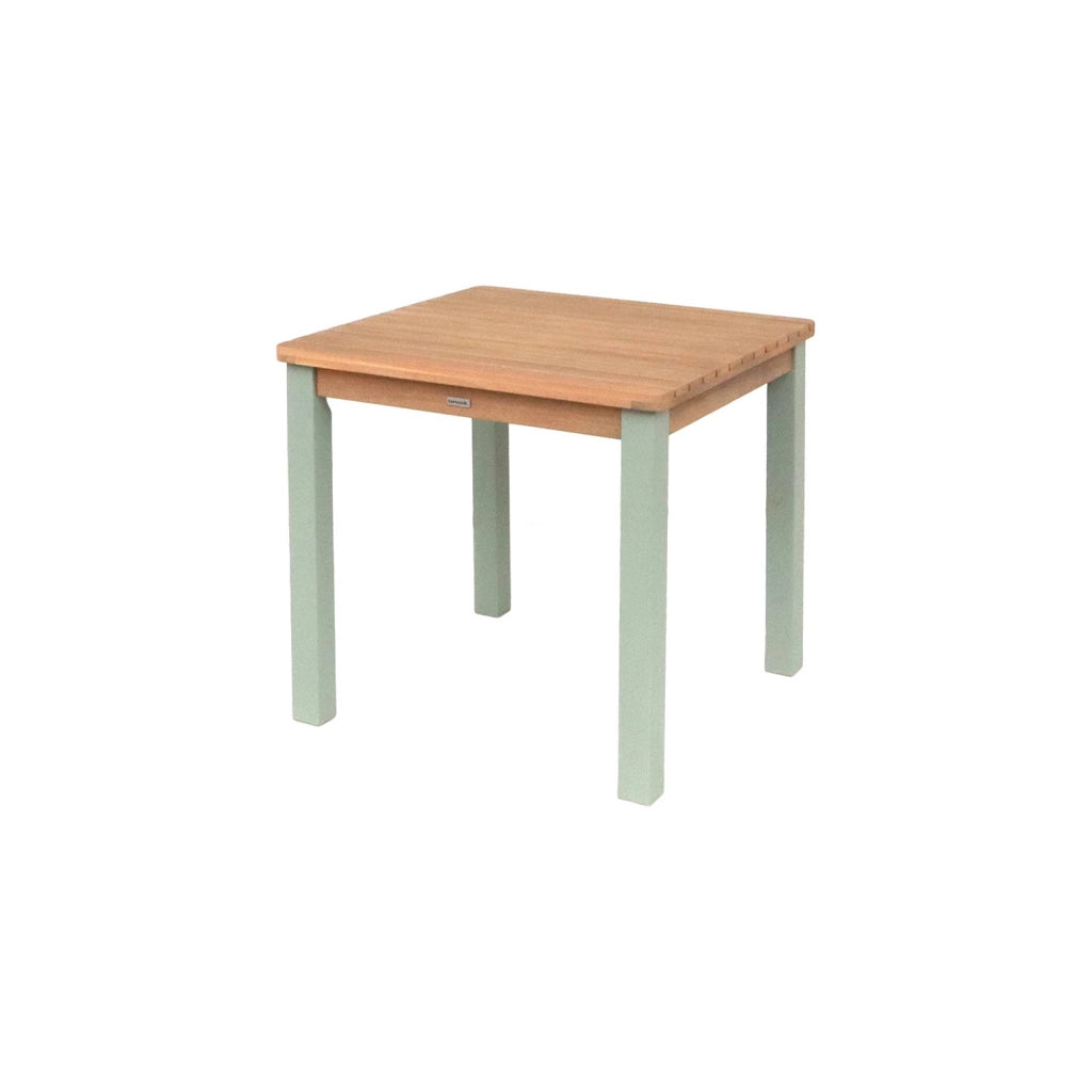 Set di tavolo per bambini in legno, 2 sedie, verde grigio