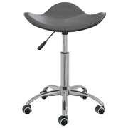 Sedia da Pranzo | Sedie da cucina Girevole Grigia in Similpelle