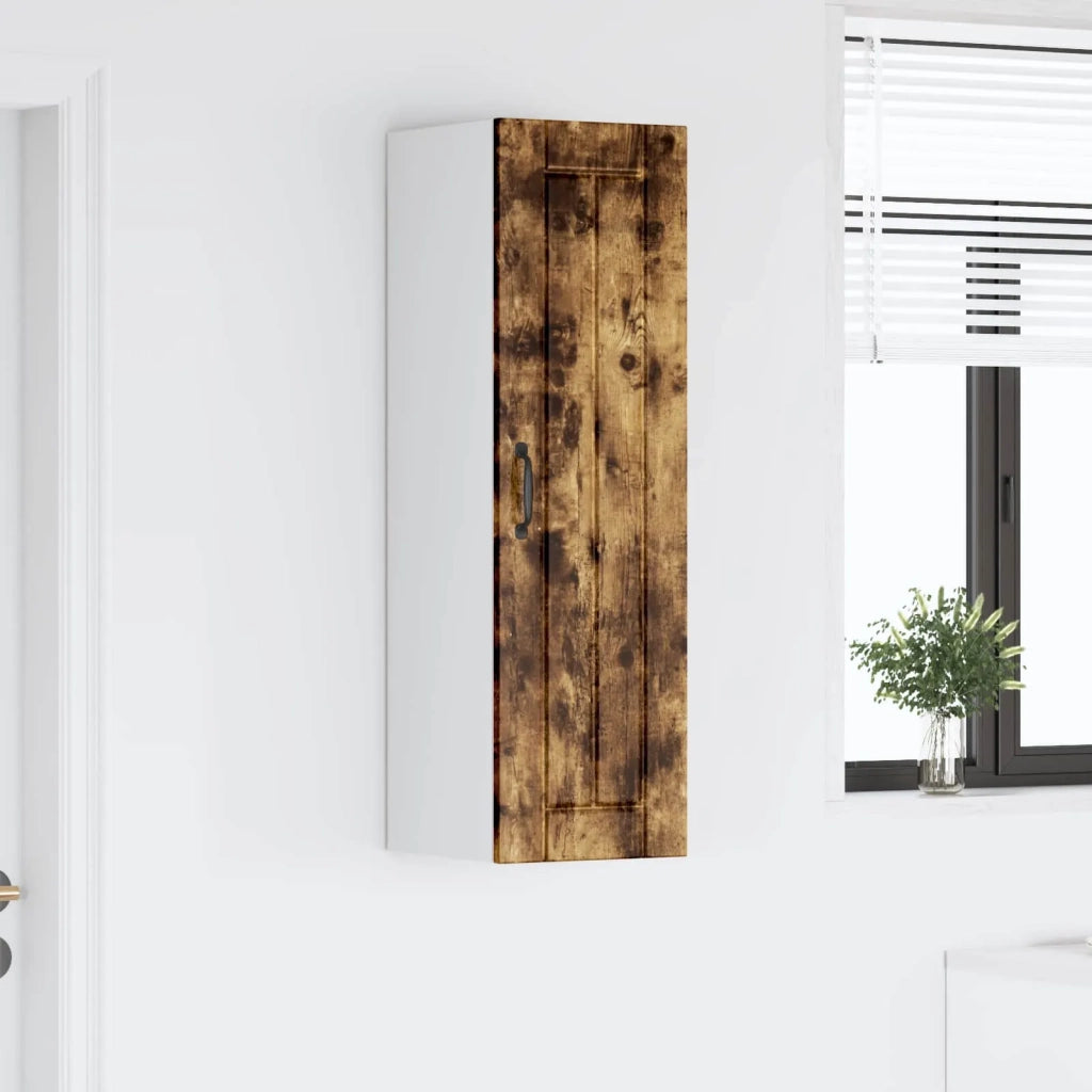Armadietto a muro LUCCA Rovere Fumo 30 x 31 x 100 cm
