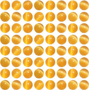 MJDCB 105 pezzi di cristalli giallo oro a forma di occhio di gatto, 10 mm, cristalli rotondi liberi per l'oreficeria, bracciali, collane, orecchini e accessori.