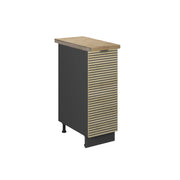Armadio cucina dispensa alto Fame-Line Pannello in quercia/Antracite 30 cm, PL Rovere Vicco
