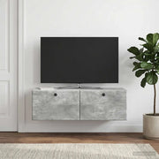 Mobile Porta TV da Muro 98 x 31 x 30 cm Grigio Cemento 899238