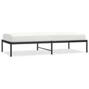 Letto singolo | Letto per adulti | Giroletto in Metallo Nero 90x190 cm