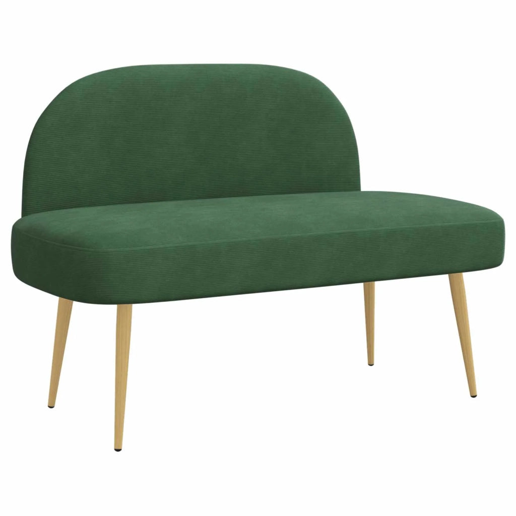 Panchina imbottita con schienale Verde giungla 110 x 60 x 76 cm 42040781